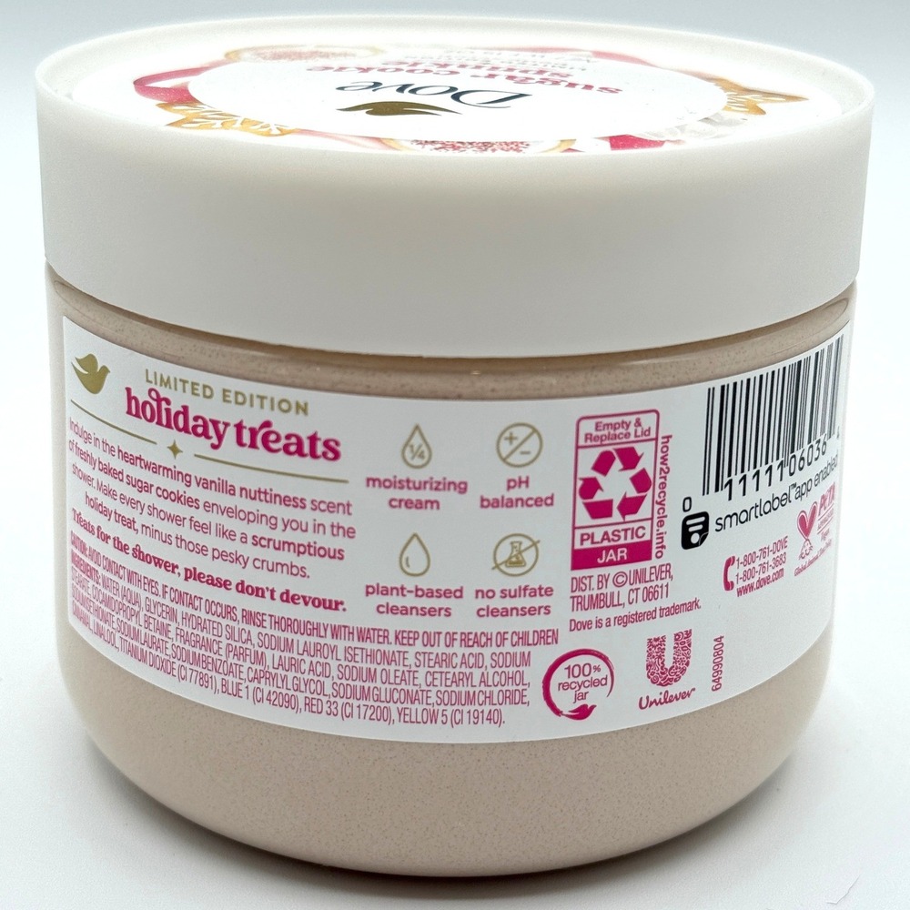 Dove Limited Edition Sugar Cookie Sprinkle Moisturizing Body Scrub 15 Oz - Picture 3 of 4